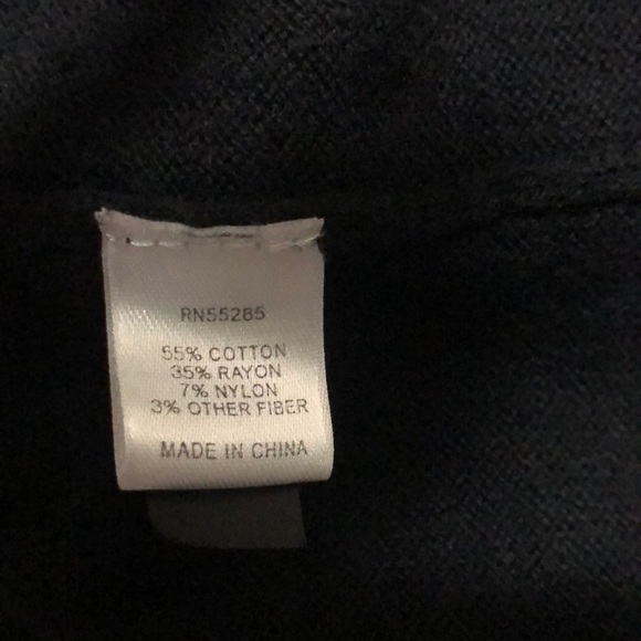 Express Black Kimono Sleeve Sweater Dress with Square Neckline - Picture 11 of 13